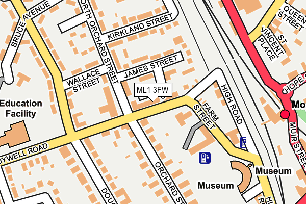 ML1 3FW map - OS OpenMap – Local (Ordnance Survey)