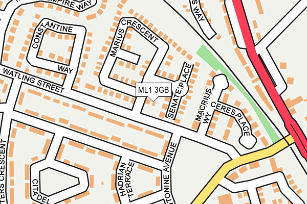 ML1 3GB map - OS OpenMap – Local (Ordnance Survey)