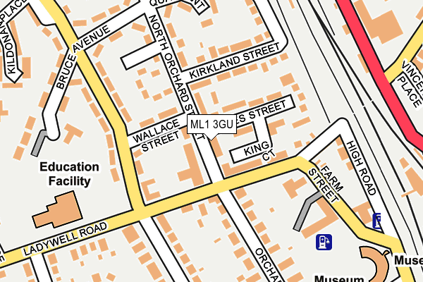 ML1 3GU map - OS OpenMap – Local (Ordnance Survey)