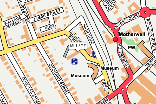 ML1 3GZ map - OS OpenMap – Local (Ordnance Survey)
