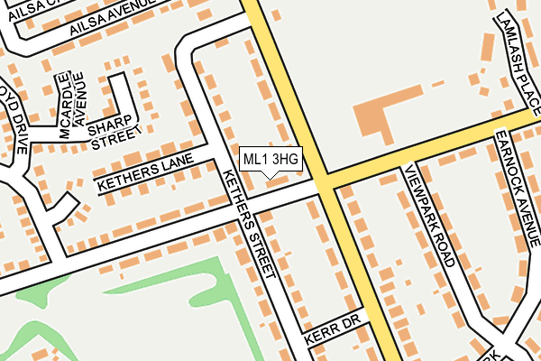 ML1 3HG map - OS OpenMap – Local (Ordnance Survey)