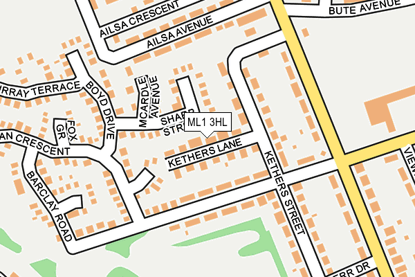 ML1 3HL map - OS OpenMap – Local (Ordnance Survey)