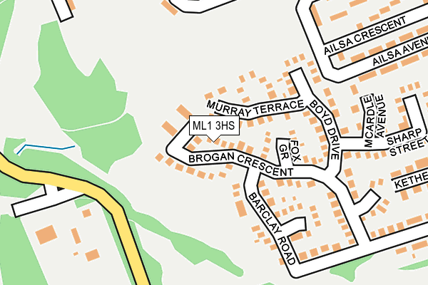 ML1 3HS map - OS OpenMap – Local (Ordnance Survey)