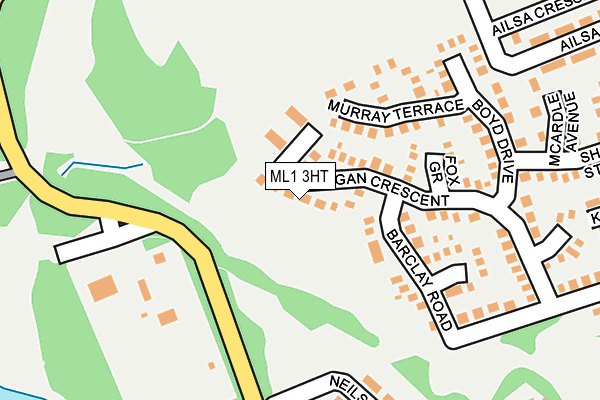ML1 3HT map - OS OpenMap – Local (Ordnance Survey)