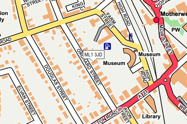 ML1 3JD map - OS OpenMap – Local (Ordnance Survey)