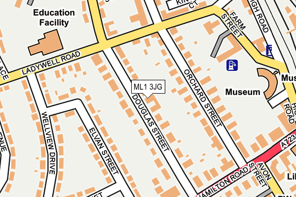 ML1 3JG map - OS OpenMap – Local (Ordnance Survey)