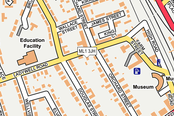 ML1 3JH map - OS OpenMap – Local (Ordnance Survey)