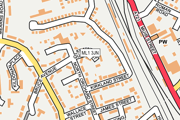 ML1 3JN map - OS OpenMap – Local (Ordnance Survey)