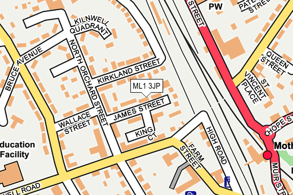 ML1 3JP map - OS OpenMap – Local (Ordnance Survey)