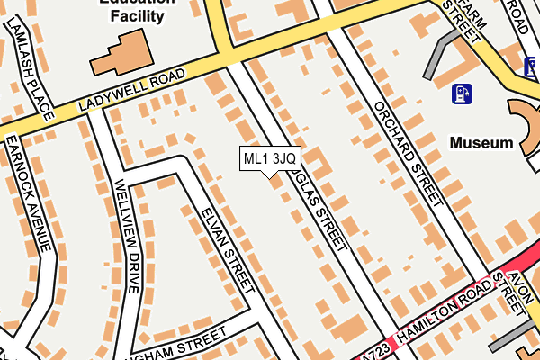 ML1 3JQ map - OS OpenMap – Local (Ordnance Survey)