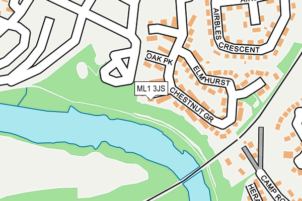 ML1 3JS map - OS OpenMap – Local (Ordnance Survey)