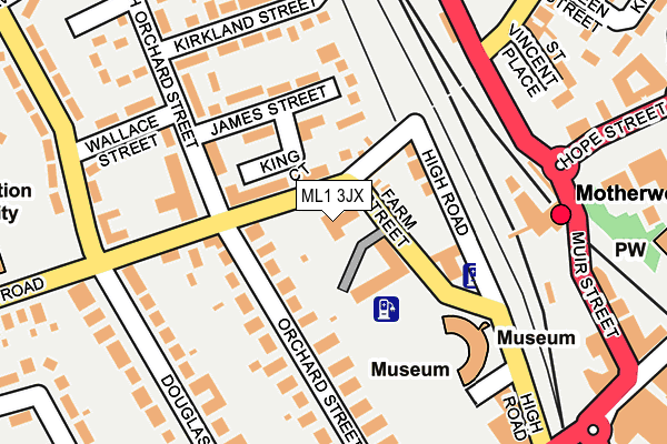 ML1 3JX map - OS OpenMap – Local (Ordnance Survey)
