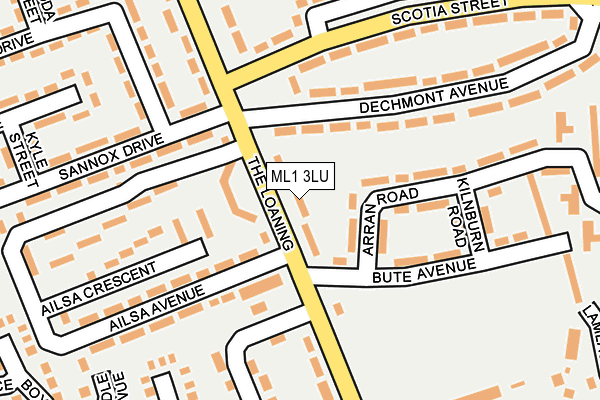 ML1 3LU map - OS OpenMap – Local (Ordnance Survey)
