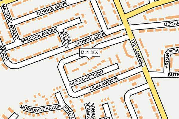 ML1 3LX map - OS OpenMap – Local (Ordnance Survey)