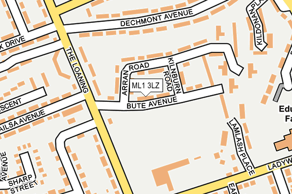ML1 3LZ map - OS OpenMap – Local (Ordnance Survey)