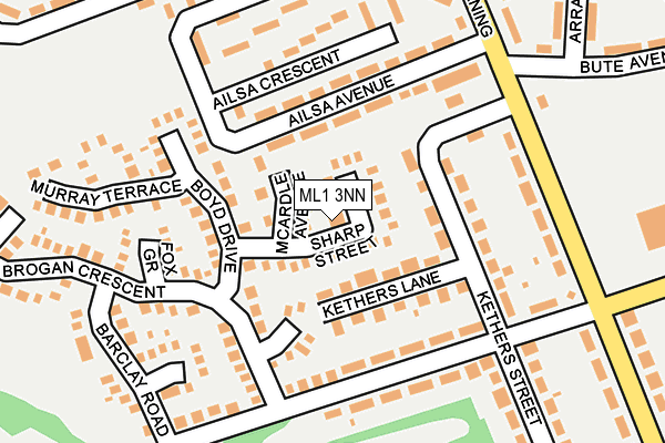 ML1 3NN map - OS OpenMap – Local (Ordnance Survey)