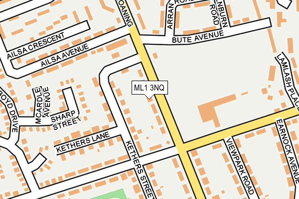 ML1 3NQ map - OS OpenMap – Local (Ordnance Survey)