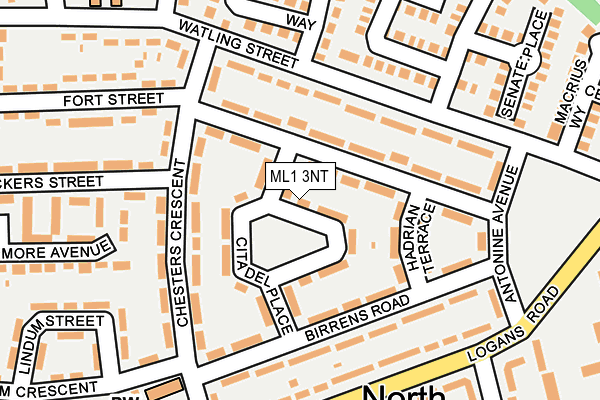 ML1 3NT map - OS OpenMap – Local (Ordnance Survey)