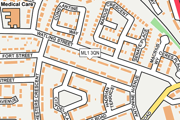 ML1 3QN map - OS OpenMap – Local (Ordnance Survey)