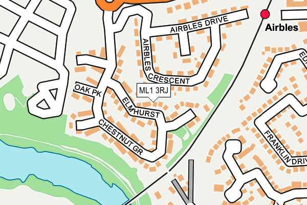 ML1 3RJ map - OS OpenMap – Local (Ordnance Survey)