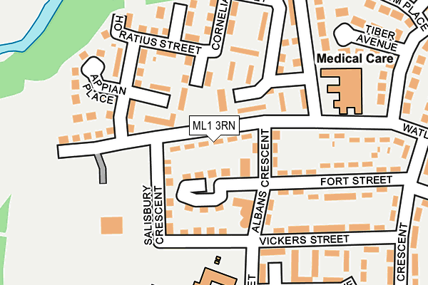 ML1 3RN map - OS OpenMap – Local (Ordnance Survey)