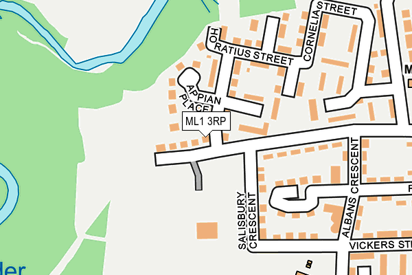 ML1 3RP map - OS OpenMap – Local (Ordnance Survey)