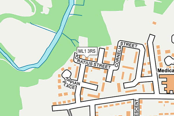 ML1 3RS map - OS OpenMap – Local (Ordnance Survey)