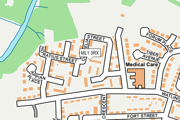 ML1 3RX map - OS OpenMap – Local (Ordnance Survey)