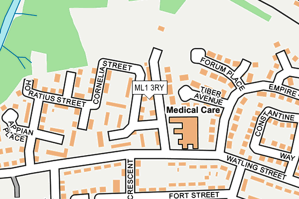 ML1 3RY map - OS OpenMap – Local (Ordnance Survey)