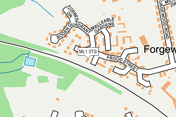 ML1 3TG map - OS OpenMap – Local (Ordnance Survey)