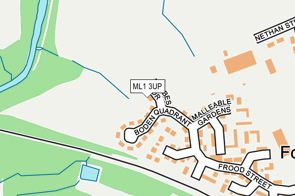 ML1 3UP map - OS OpenMap – Local (Ordnance Survey)