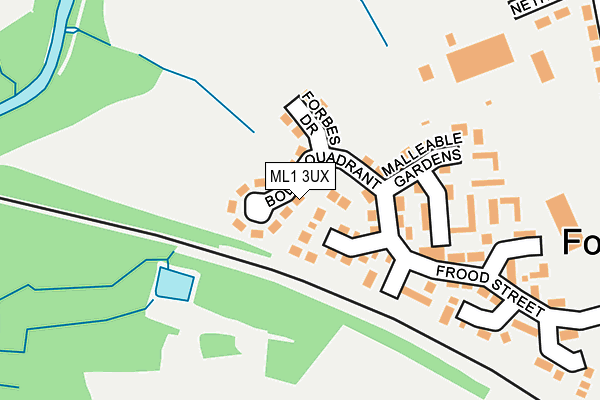 ML1 3UX map - OS OpenMap – Local (Ordnance Survey)