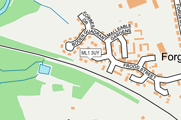 ML1 3UY map - OS OpenMap – Local (Ordnance Survey)