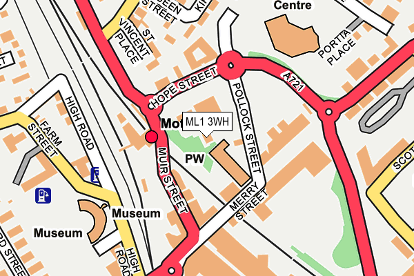 ML1 3WH map - OS OpenMap – Local (Ordnance Survey)