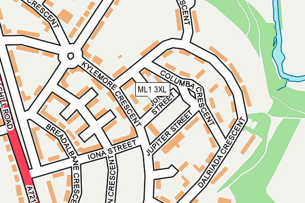 ML1 3XL map - OS OpenMap – Local (Ordnance Survey)