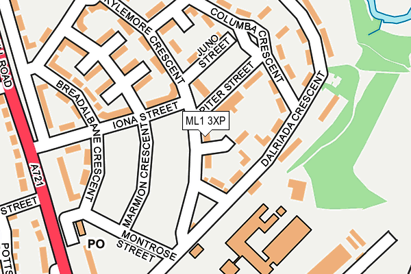 ML1 3XP map - OS OpenMap – Local (Ordnance Survey)