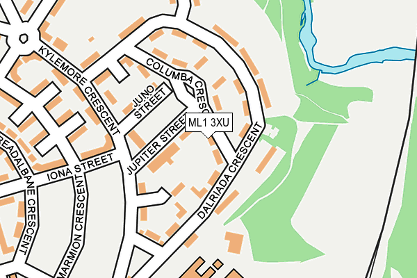 ML1 3XU map - OS OpenMap – Local (Ordnance Survey)