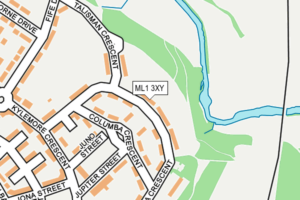 ML1 3XY map - OS OpenMap – Local (Ordnance Survey)