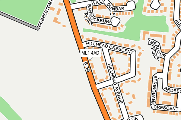 ML1 4AD map - OS OpenMap – Local (Ordnance Survey)