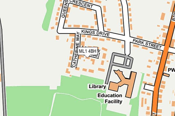 ML1 4BH map - OS OpenMap – Local (Ordnance Survey)