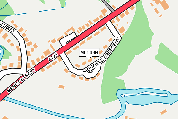ML1 4BN map - OS OpenMap – Local (Ordnance Survey)