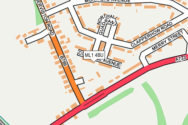 ML1 4BU map - OS OpenMap – Local (Ordnance Survey)