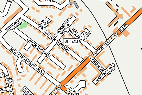 ML1 4DJ map - OS OpenMap – Local (Ordnance Survey)