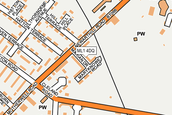 ML1 4DQ map - OS OpenMap – Local (Ordnance Survey)