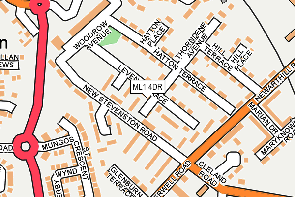 ML1 4DR map - OS OpenMap – Local (Ordnance Survey)