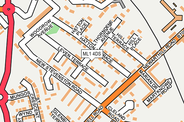ML1 4DS map - OS OpenMap – Local (Ordnance Survey)