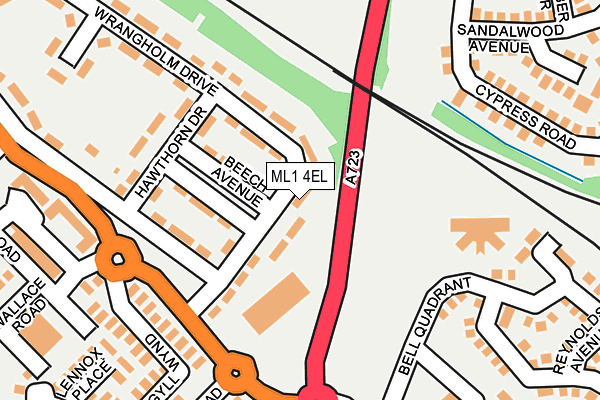 ML1 4EL map - OS OpenMap – Local (Ordnance Survey)