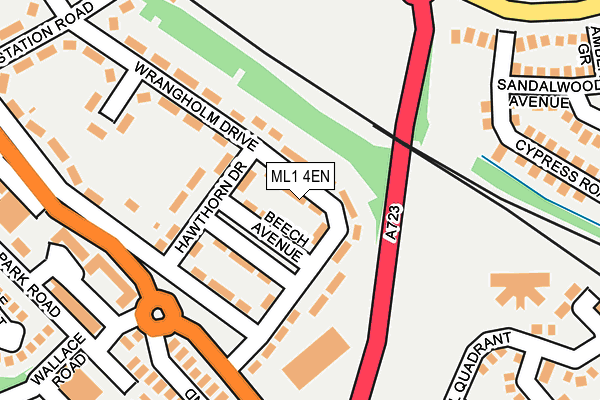 ML1 4EN map - OS OpenMap – Local (Ordnance Survey)