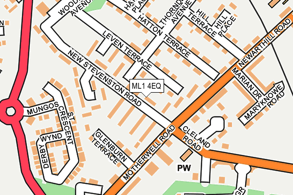 ML1 4EQ map - OS OpenMap – Local (Ordnance Survey)