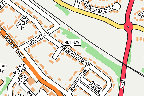 ML1 4EW map - OS OpenMap – Local (Ordnance Survey)